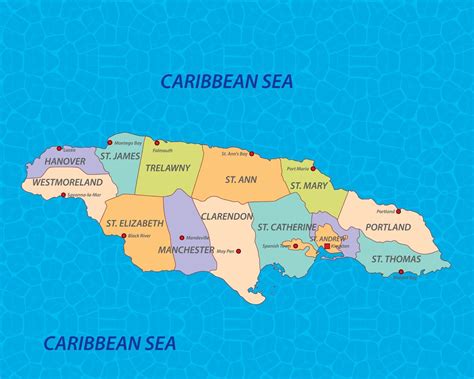 jamaica capital map|Jamaica Mapa Politico .
